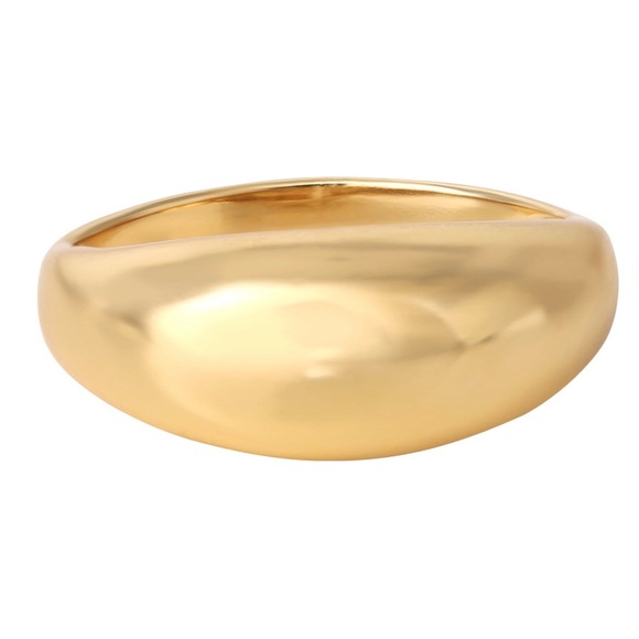 Jessica Simpson 14Karat Gold Plated Dome Ring - Picture 3 of 4